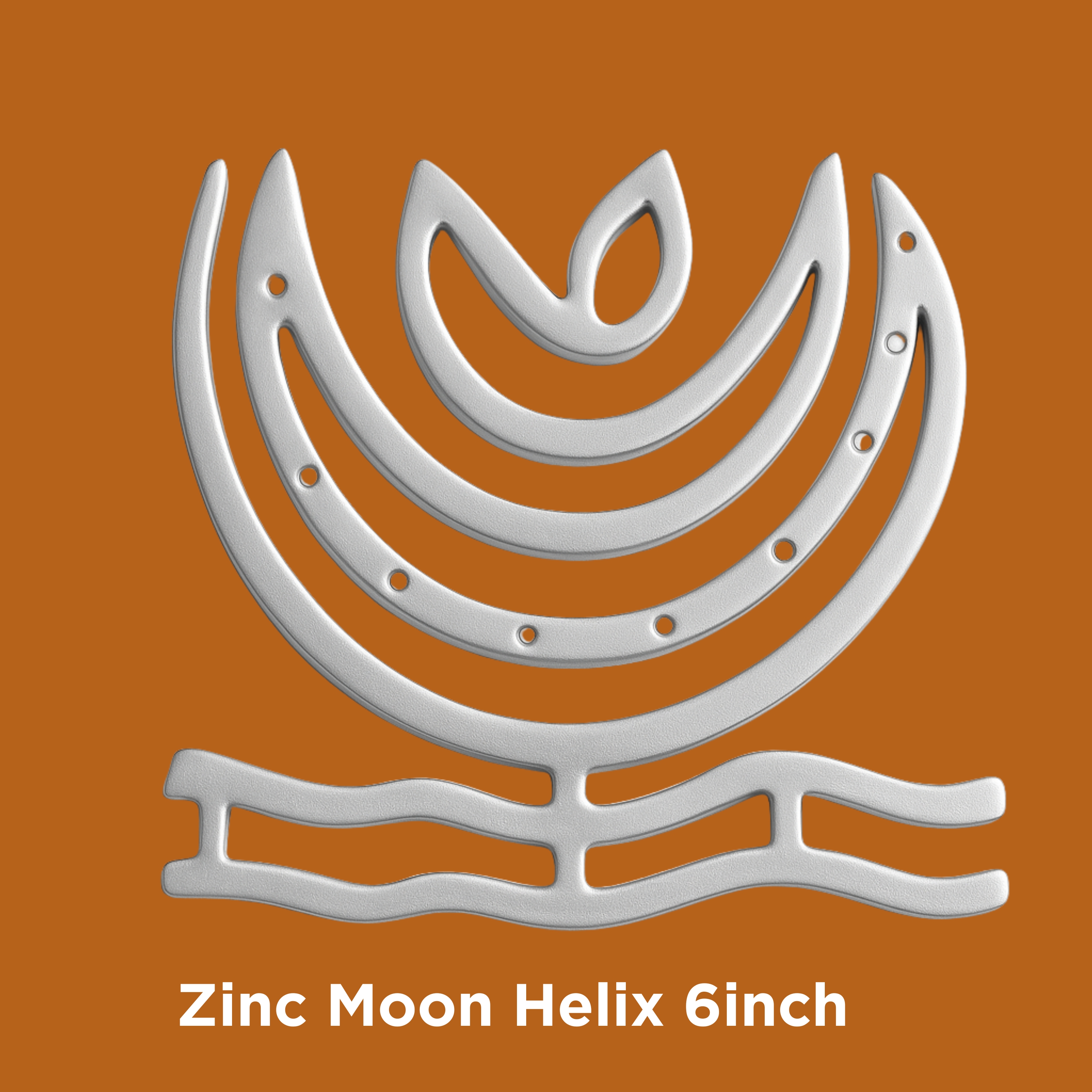 Zinc Moon Helix 6inch